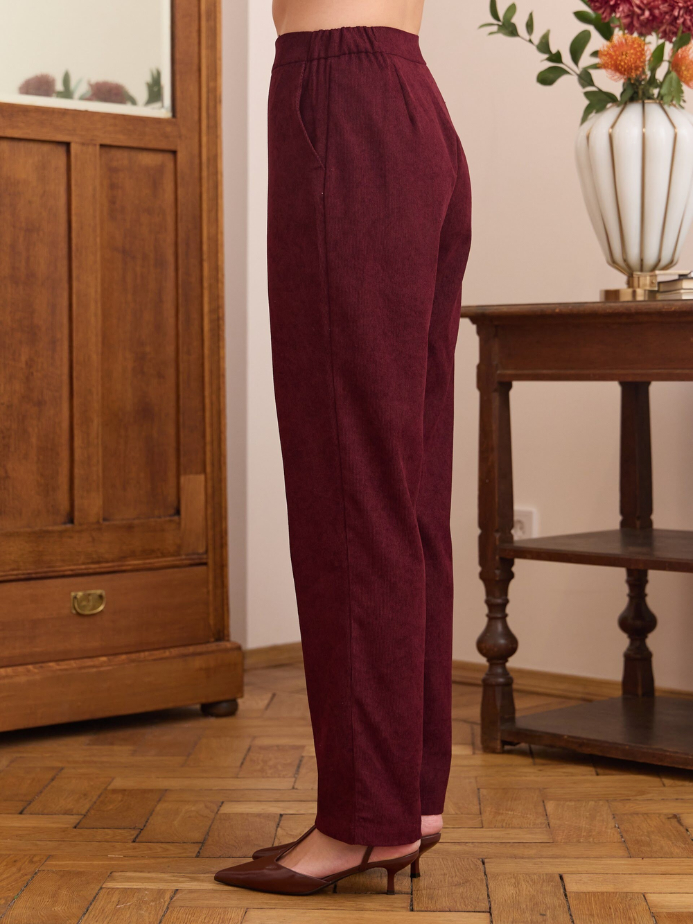 Брюки классические вельветовые