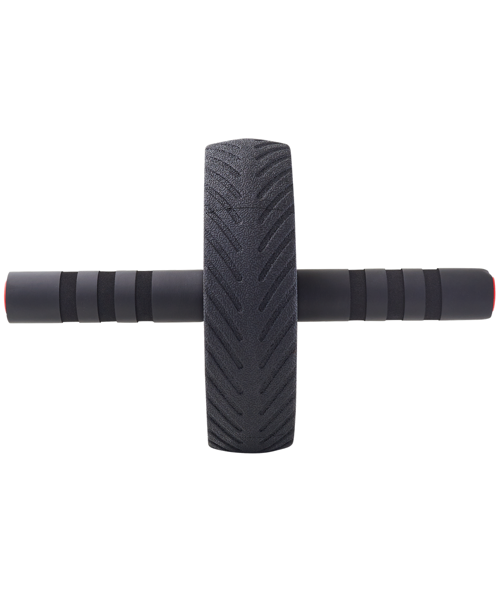 Ролик для пресса с мягким ходом RL-104, черный/красный