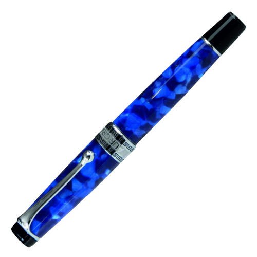 Перьевая ручка Aurora Optima Auroloide Blue CT, перо - M, в подарочной коробке