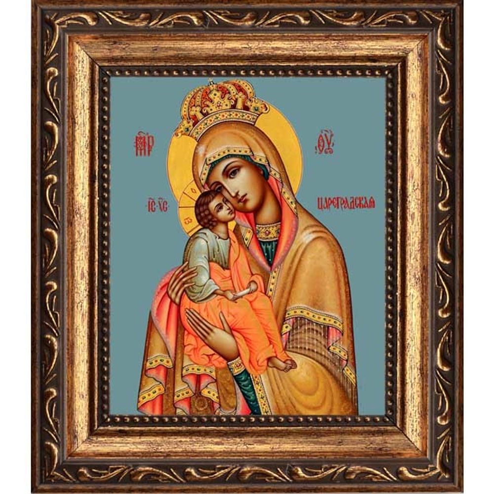 Цареградская икона Божией Матери на холсте