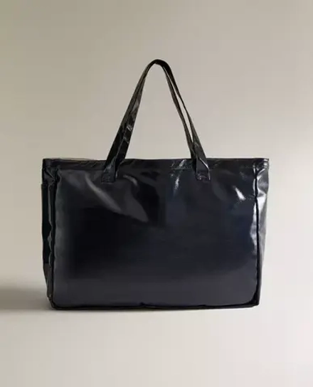 ZARA HOME СУМКА-ТОУТ ИЗ ВОДООТТАЛКИВАЮЩЕЙ ТКАНИ, СИНИЙ