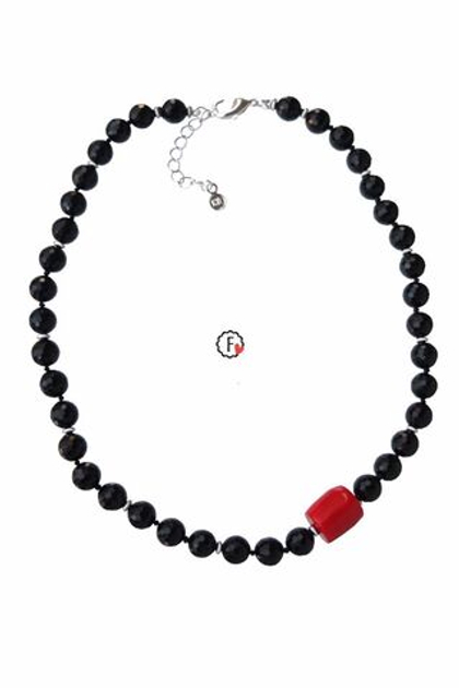 Чокер с чёрным агатом 