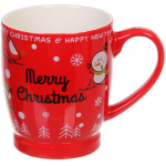 Кружка керамическая 320мл «Санта», красная
