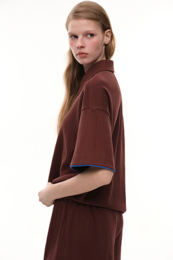 Поло из хлопка (Ping-Pong Games), шоколадное