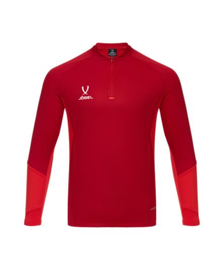 Джемпер тренировочный JOGEL PREMIER PerFormDRY Training Zip Top, темно-красный/красный