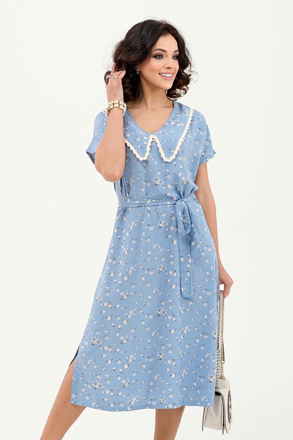 Платье Эбби (46-54) Serenada голубой (Акция)