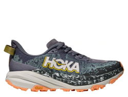 Кроссовки для бега женские Hoka Speedgoat 6 W Зеленo-Оранжевые