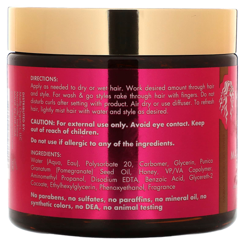 Mielle, Гель-стайлер, максимальная фиксация, смесь граната и меда, 454 г (16 унций)