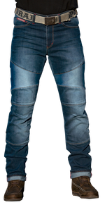 Мотоджинсы STARKS SNAKE ELASTIC (муж., 31, Светлый Синий Потертый, 191-0001)