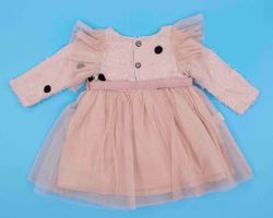 платье гипюр Горошек с ободком 4324