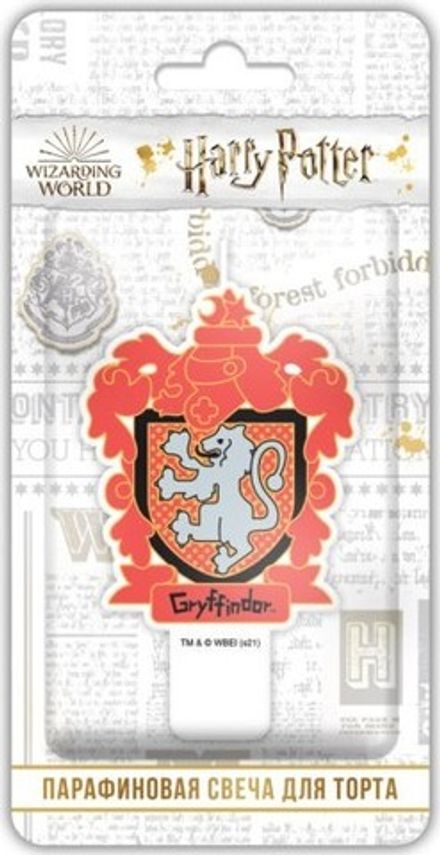 Свеча в торт "Герб Гриффиндор" 8 см