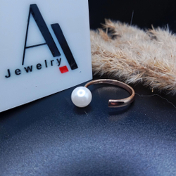 AJewelry, Кольцо женское из серебра 925пробы с жемчугом, арт.0001-01