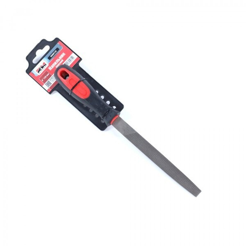 Напильник по металлу с ручкой плоский 150 мм (RedMark)