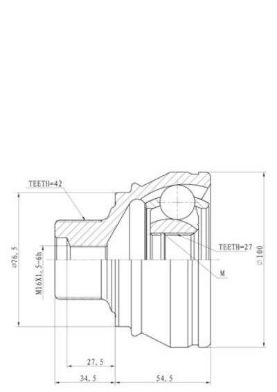 ШРУС наружний  AD A4/ Q5 08 GANZ GIK04053