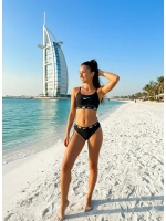 купальник раздельный топ и плавки для купания спортивный