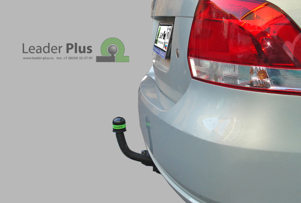 Фаркоп(прицепное) Лидер-Плюс для VOLKSWAGEN POLO (седан, лифтбек) (6R1) 2010-.../ SKODA RAPID(лифтбек)(NH) 2012-...(паспорт и сертификат в комплекте)(без электрики)V125-A