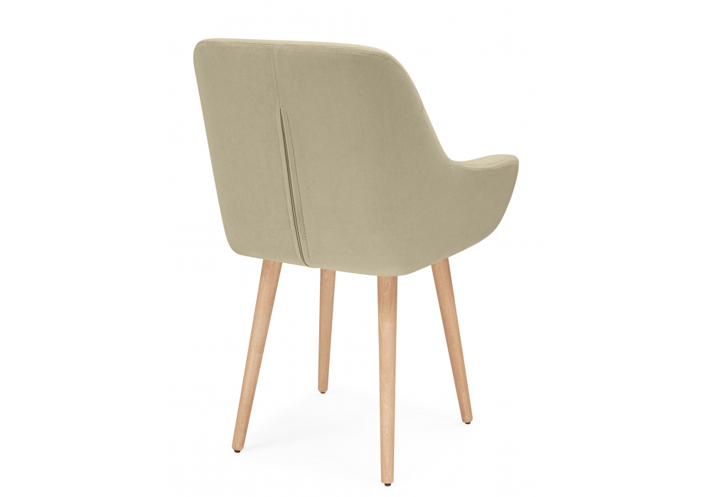 Стул деревянный Woodville Флюид бежевый (zd 210), светлое дерево