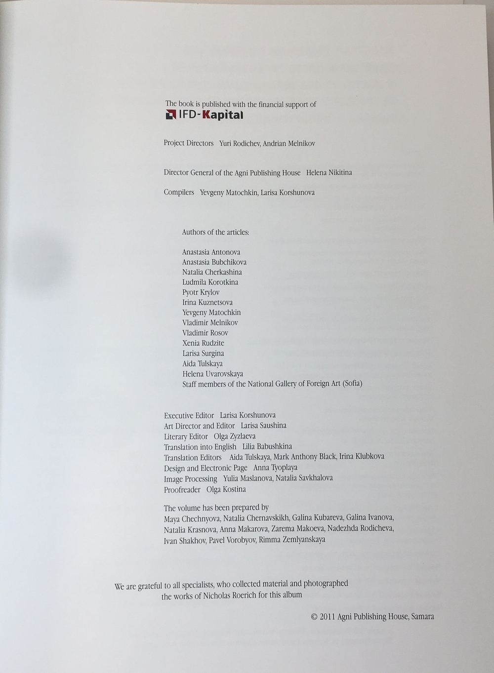 Николай Рерих. Подарочное издание в двух томах. М.: Академия Художеств, 2008-2011.