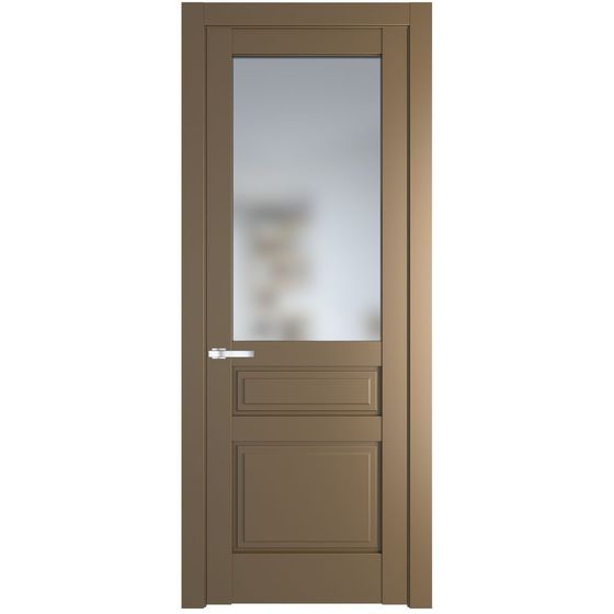 Межкомнатная дверь эмаль Profil Doors 3.5.3PD перламутр золото стекло матовое