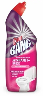 Дезинфицирующее средство для унитаза 750 мл Cillit Bang антиналёт + блеск