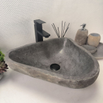 Раковина из речного камня RS-63663 (48*42*15) 0122