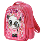 Ранец для девочки Панда В ЦВЕТАХ 38*30см