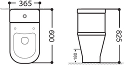 Чаша унитаза Aquanet Fine Rimless FINE-C Soft Close