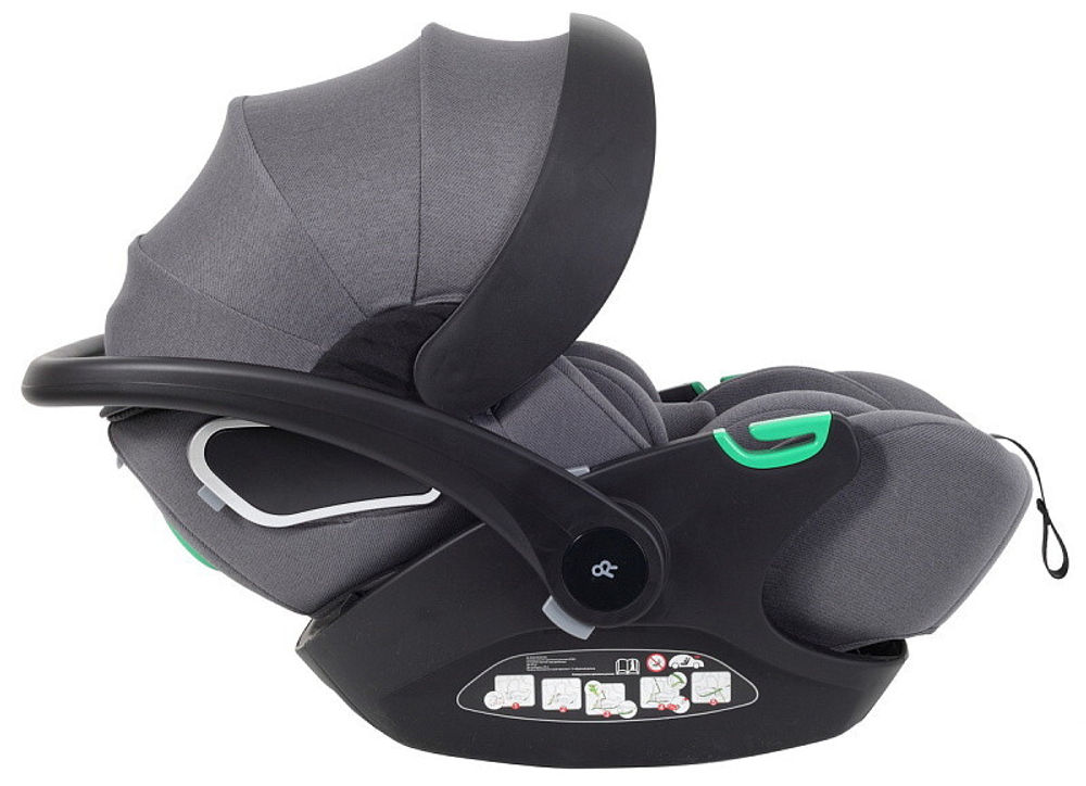 Детская коляска Rant Falcon Neo 3 в 1 с автокреслом Evomax Grey Graphite