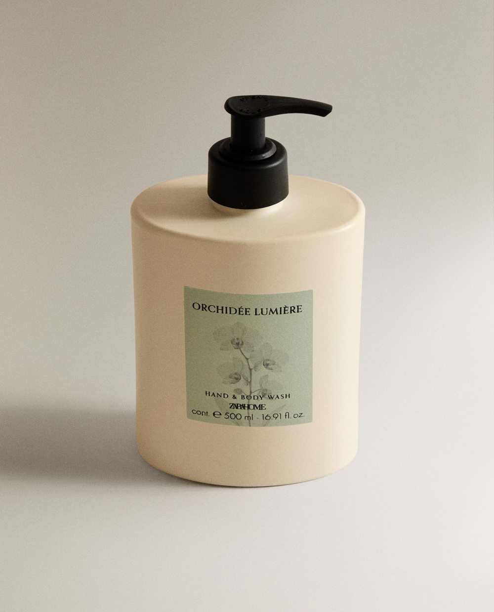 Zara Home Жидкое мыло Orchid e Lumi re 500 мл для рук и тела, парфюмированное, аромат цветочный