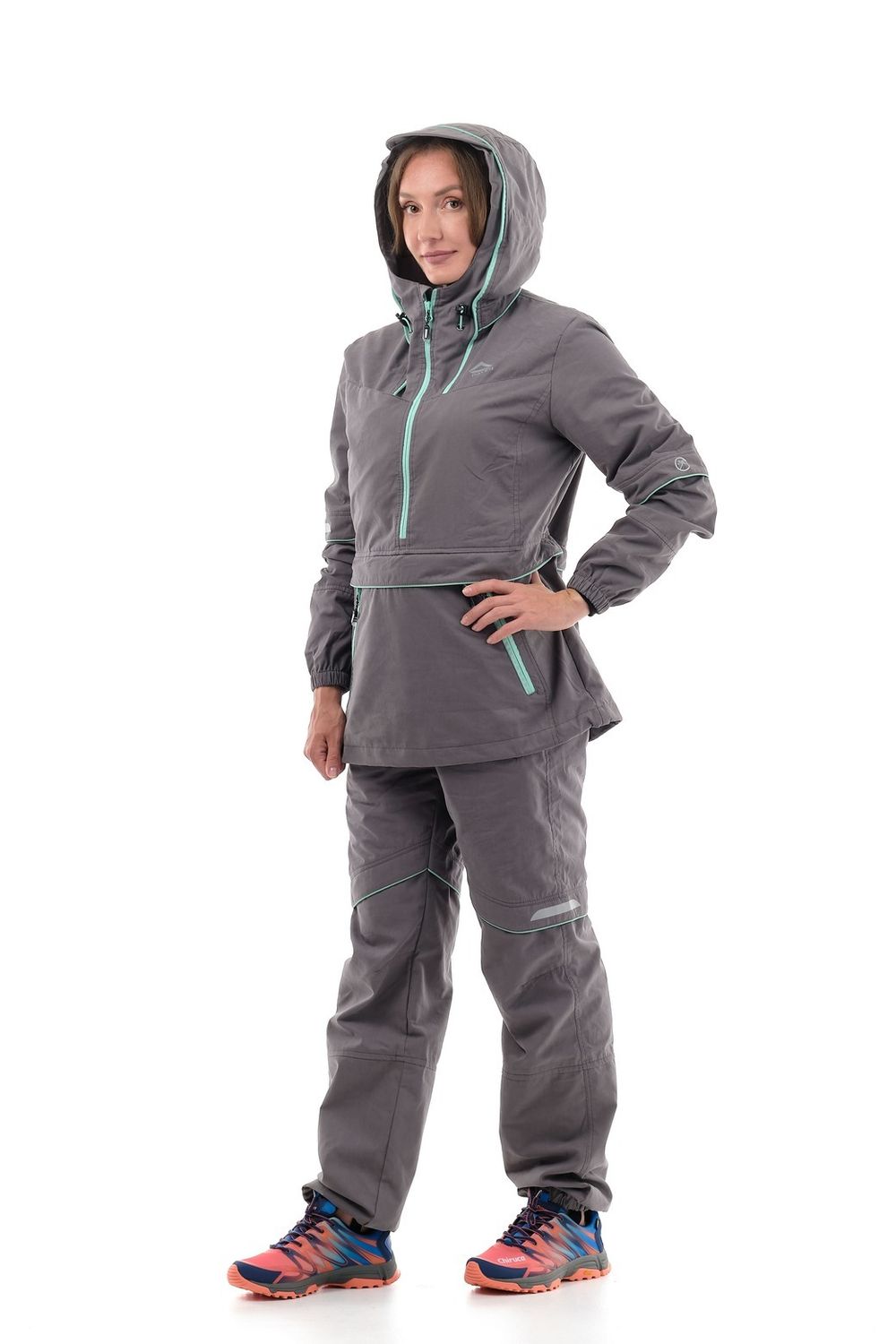 Костюм противоэнцефалитный «Элит Барьер» женский (цвет. св.серый / мята)