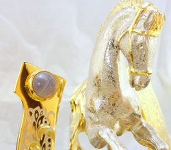 Подкова "На счастье". Агат