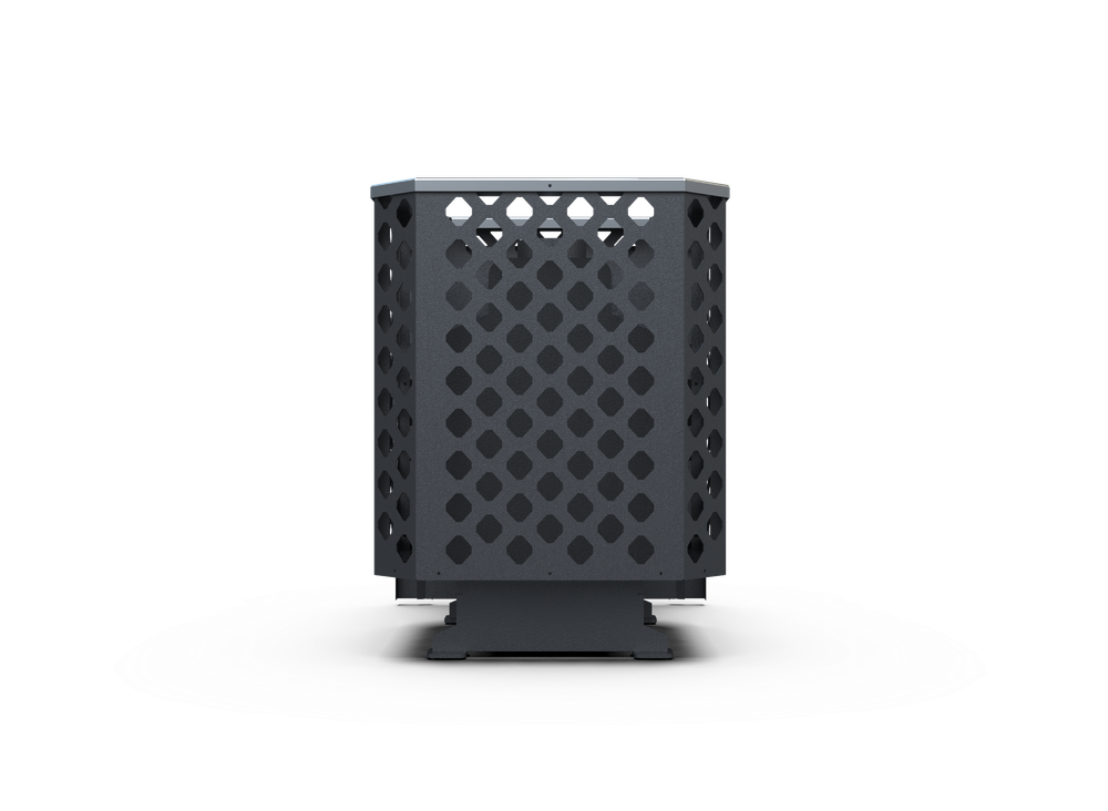 Банная печь Душа-15 Сетка Перфорация панорама