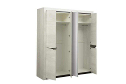 33.01 Лючия 4-х дв. шкаф для одежды бетон пайн белый/венге