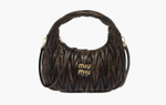 Сумка Miu Miu Wander Matelasse Nappa Leather Hobo Bag "Sand / Coffee"