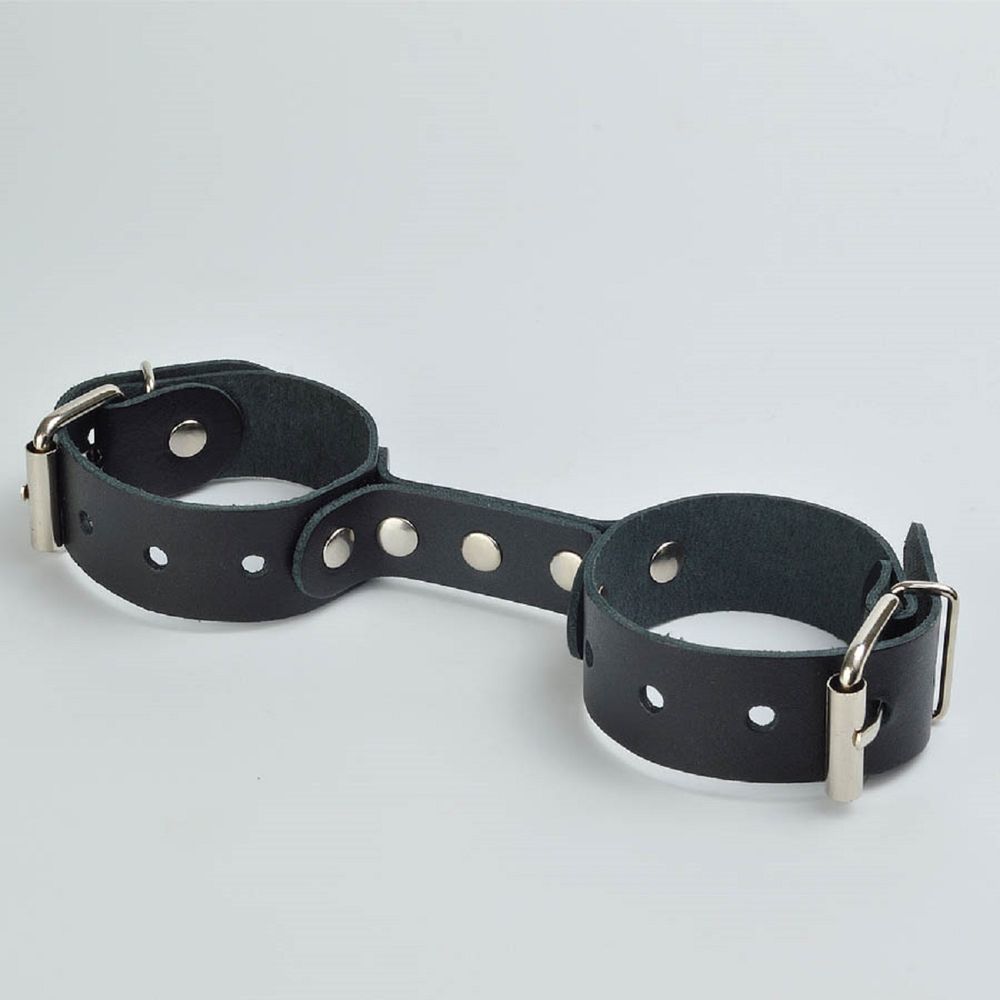 Наручники фиксатор sitabella чёрные кожа