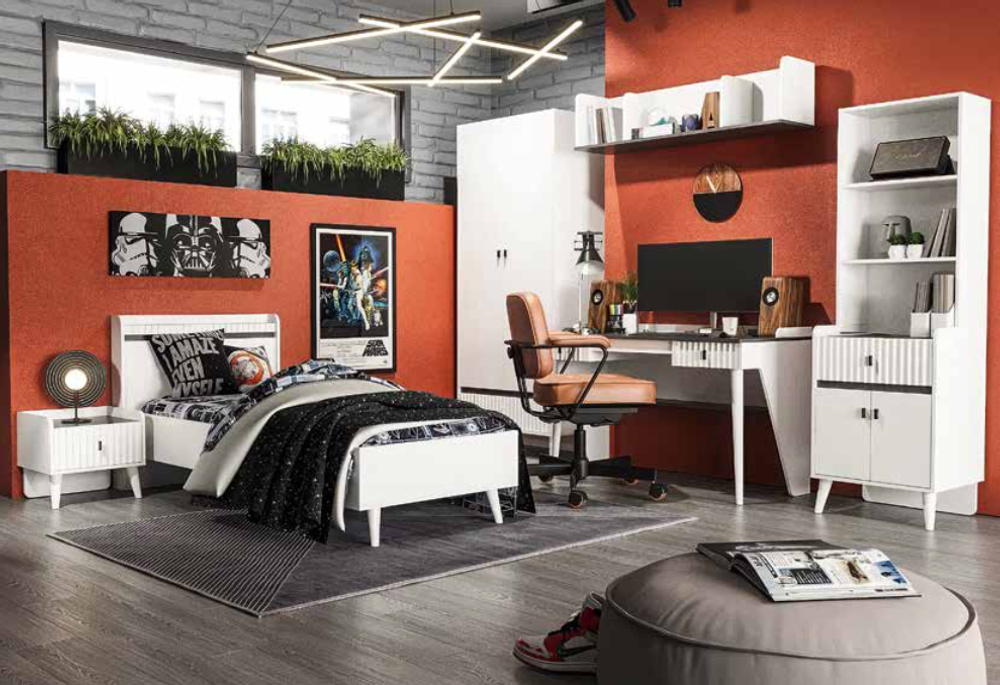 Тумба Омега-10 Белый/антрацит