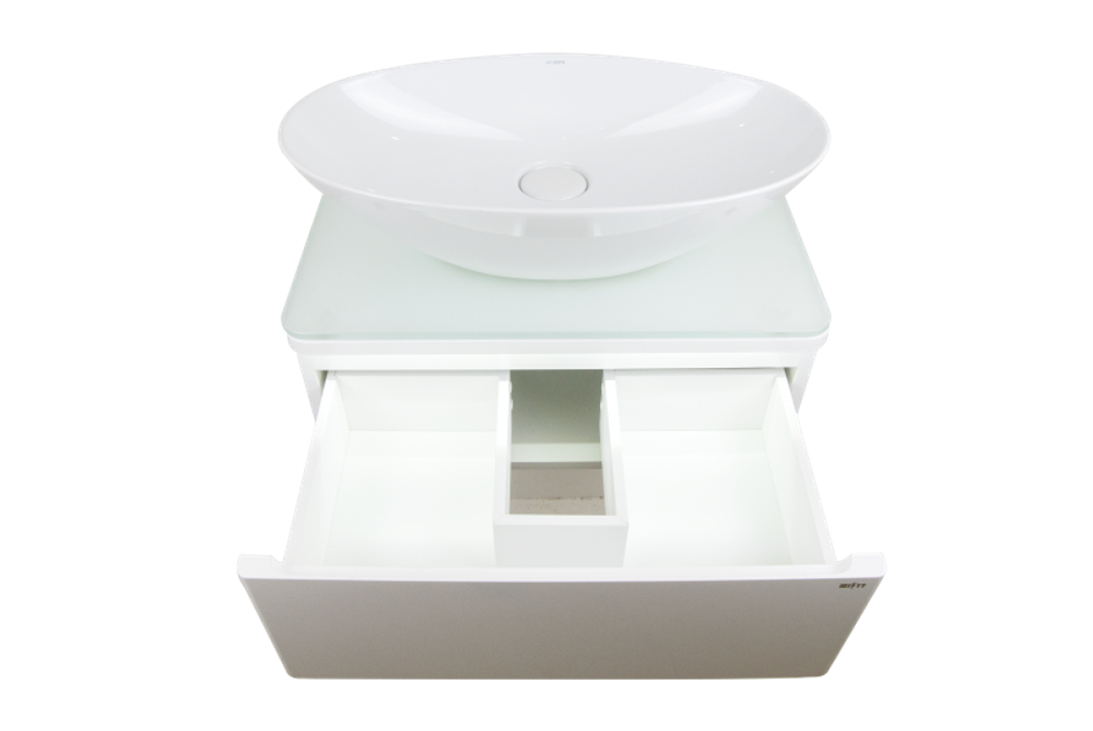 Тумба MISTY Скай - 60 подвесная с 1-им ящ. c умывальником