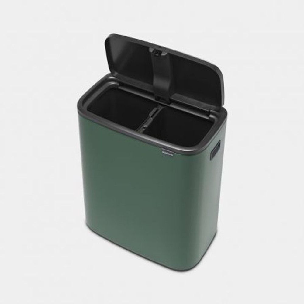 Мусорный бак 2x30л Brabantia Bo Touch Bin зеленый