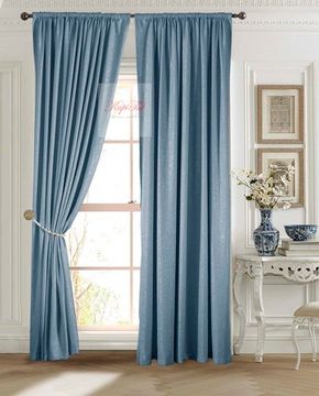Луи (Indigo). Шторы из стриженного бархата