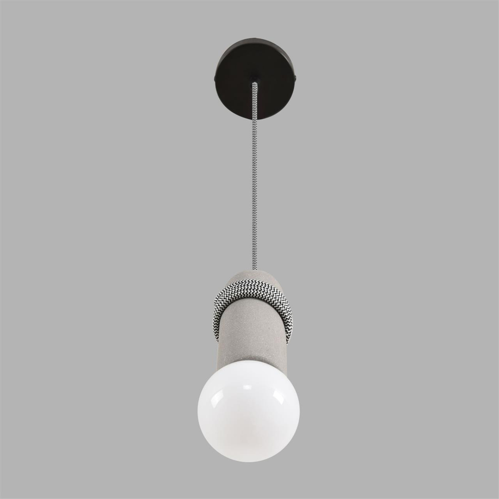 8365/1A ECO LN26 330 черный/серый, металл/бетон Подвес E27 LED 10W 220V TESLA
