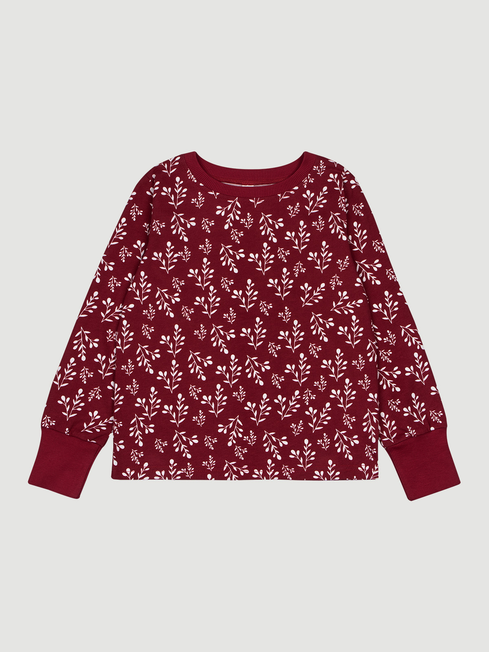 Пижама Mjölk Снежные веточки, на манжетах