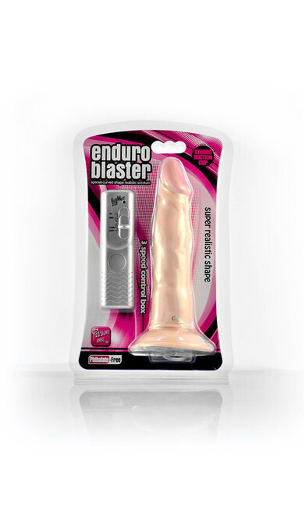 Вибратор реалистик на присоске Enduro Blaster (Цвет: телесный)