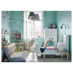 Кровать одноярусная - IKEA BUSUNGE/БУСУНГЕ ИКЕА, 80x200 см, белый