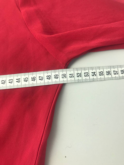 Блуза красная полупрозрачная 46 размер