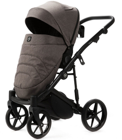 Детская коляска Adamex Mobi New 2 в 1 MN-TK21 ТЕМНО-БЕЖЕВЫЙ