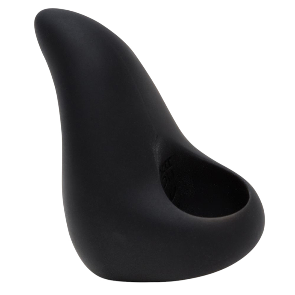 Черный вибратор на палец 7,6см Fifty Shades of Grey Sensation Finger Vibrator