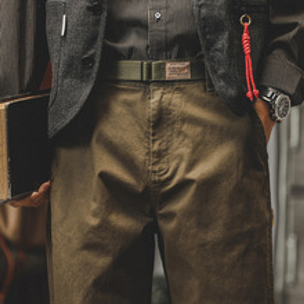 Повседневные брюки мужские Jero American Retro классические пвосенние модные брендовые суженные прямые комбинезоны мужские