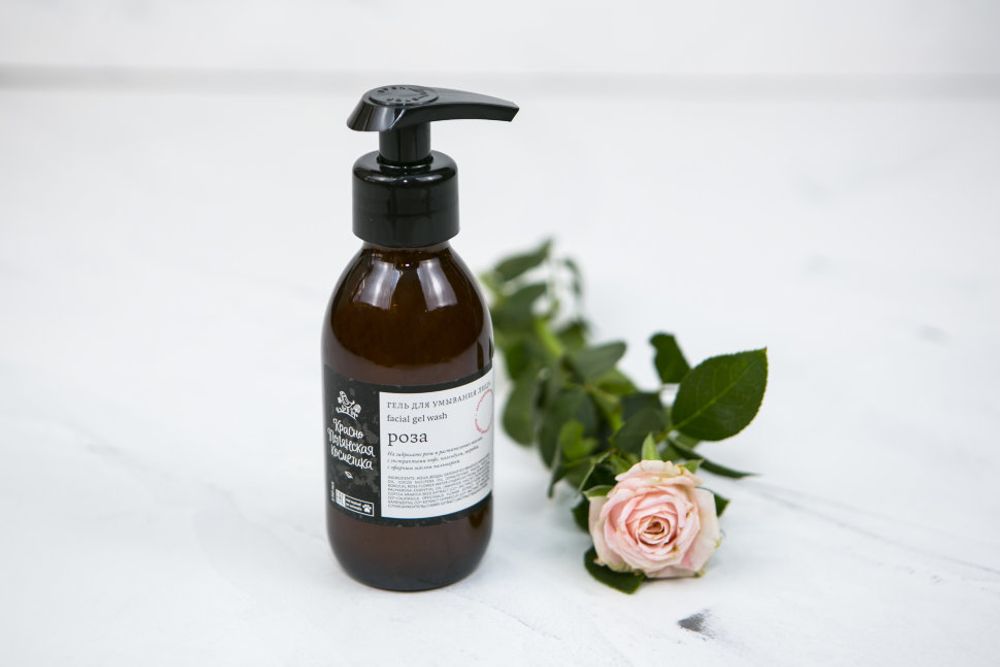 ГЕЛЬ ДЛЯ УМЫВАНИЯ ЛИЦА "РОЗА", 150 мл (Краснополянская косметика)