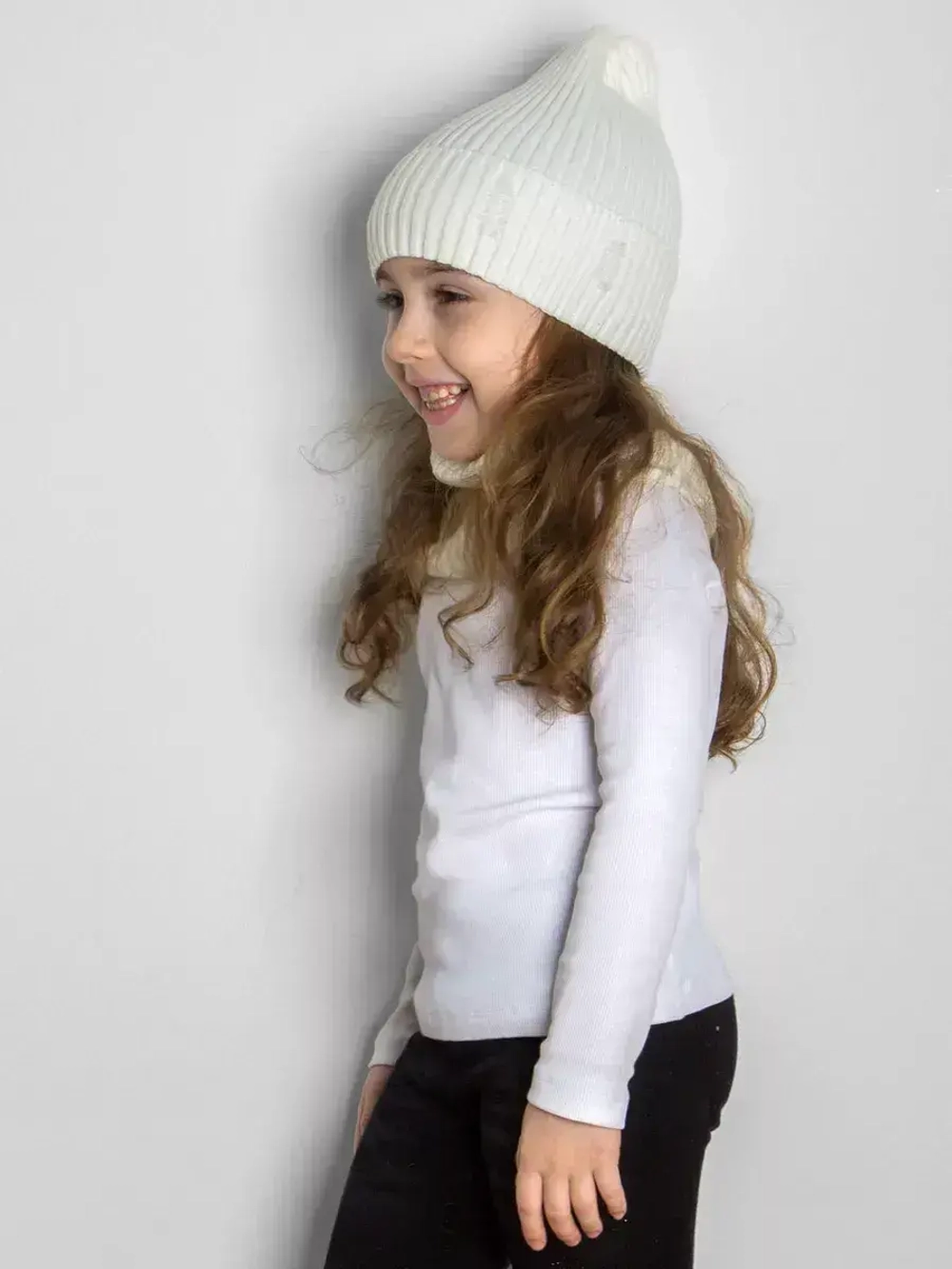 Шапка и снуд для девочки осенние