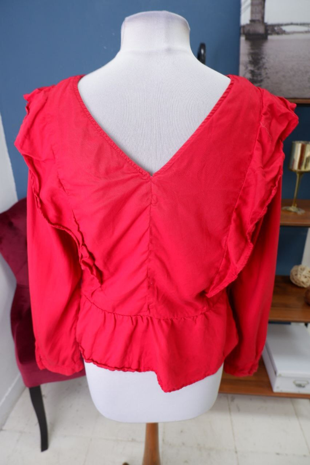 Блузка Zara яркая 48 размер